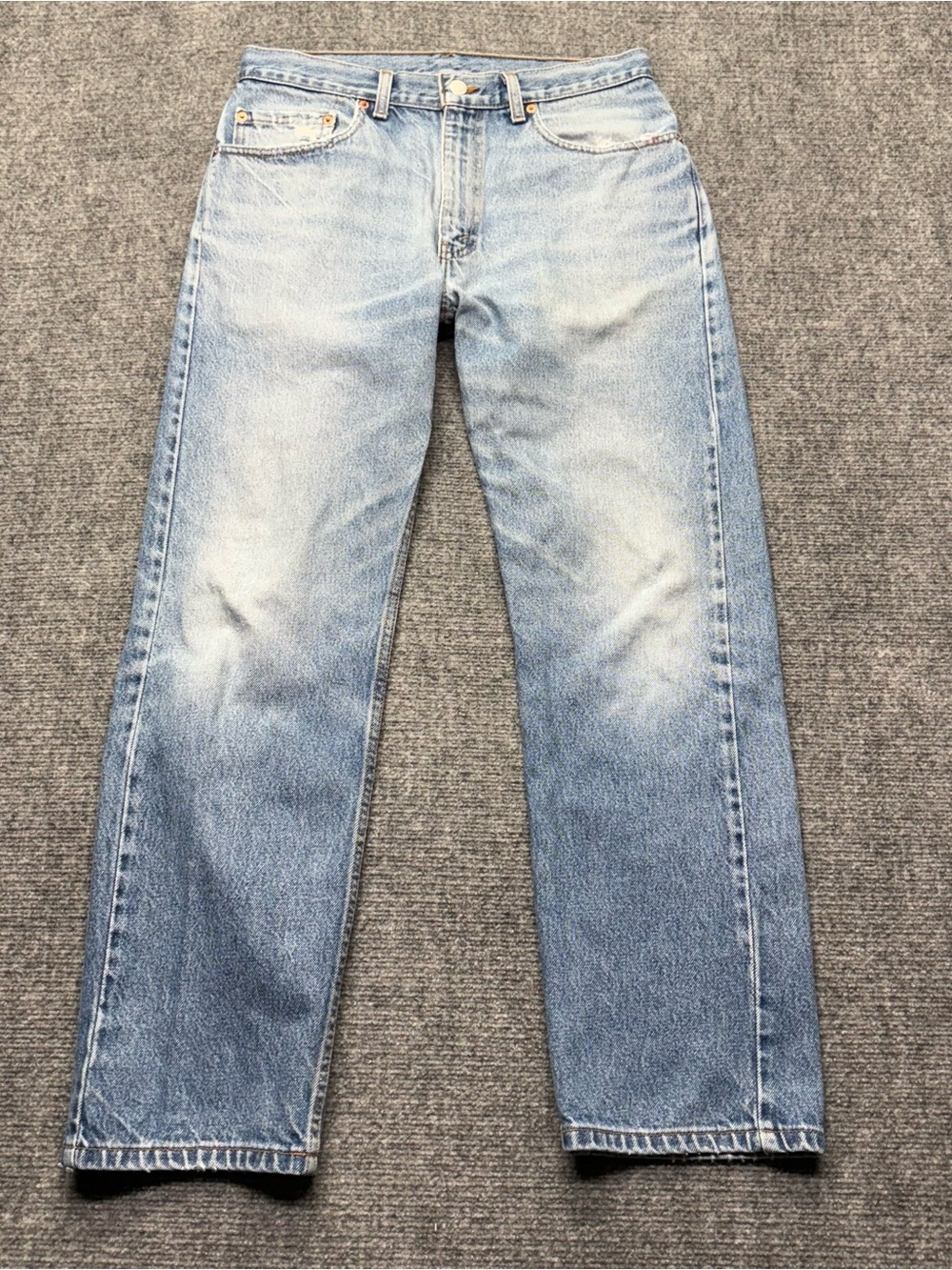 VTG Levis 505 Jeans Men 32x30 (30x29) Blue Straight 100% Cotton USA Made Y2K 90s